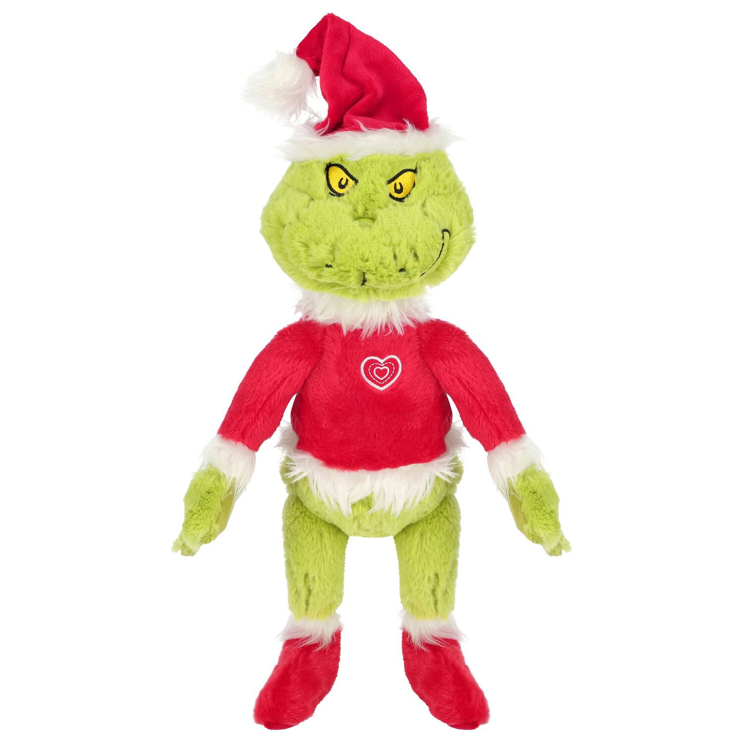 Green & Red Dr. Seuss Santa Grinch Soft Toy ( 34CM ), 1, hi-res