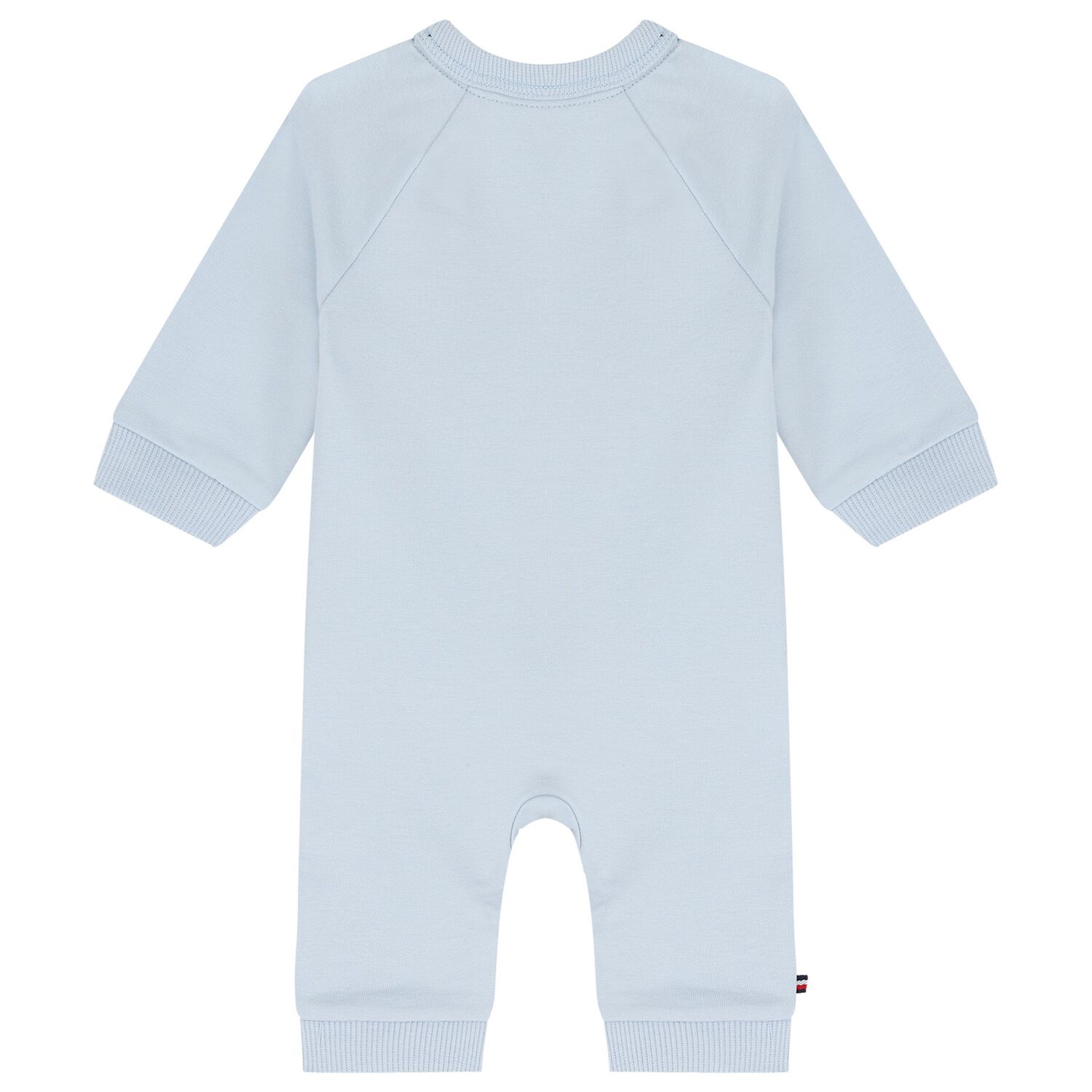 Baby Boys Blue Logo Romper , 1, hi-res