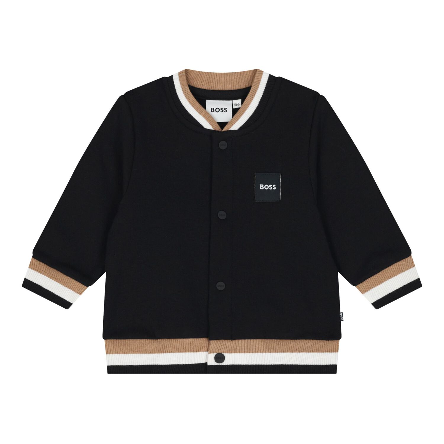 Baby Boys Black & White Logo Tracksuit Gift Set, 2, hi-res