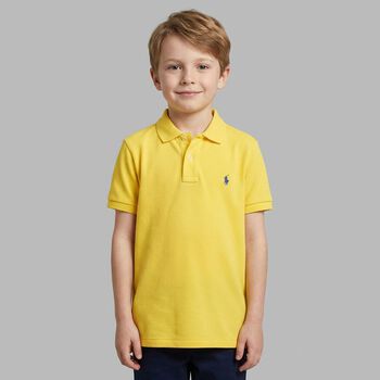 Boys Yellow Logo Polo Shirt