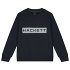 Boys Navy Blue Logo Sweatshirt, 1, hi-res