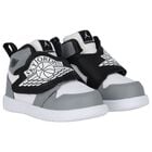 Black, Grey & White Sky Jordan 1 Trainers, 3, hi-res