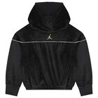 Girls Black Jordan Hooded Top, 1, hi-res