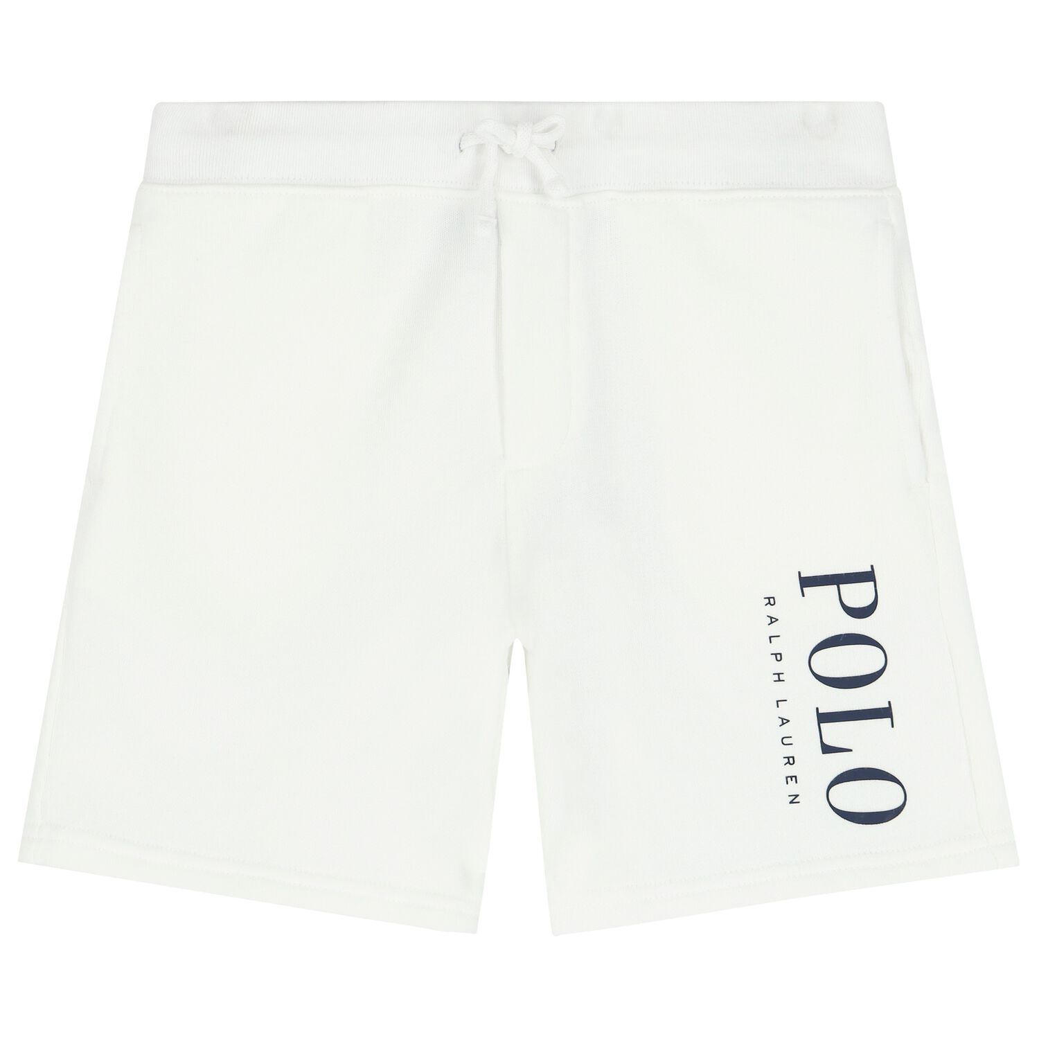 Boys White Logo Shorts, 3, hi-res