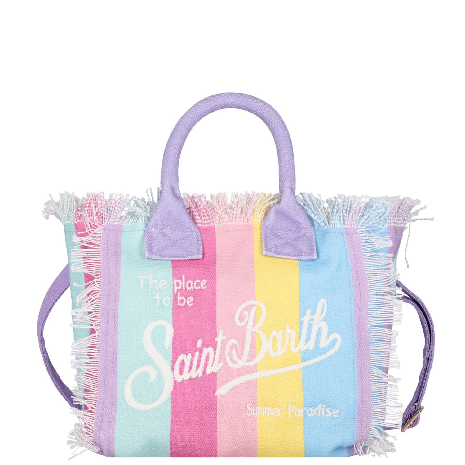 Girls Rainbow Logo Tote Bag, 1, hi-res