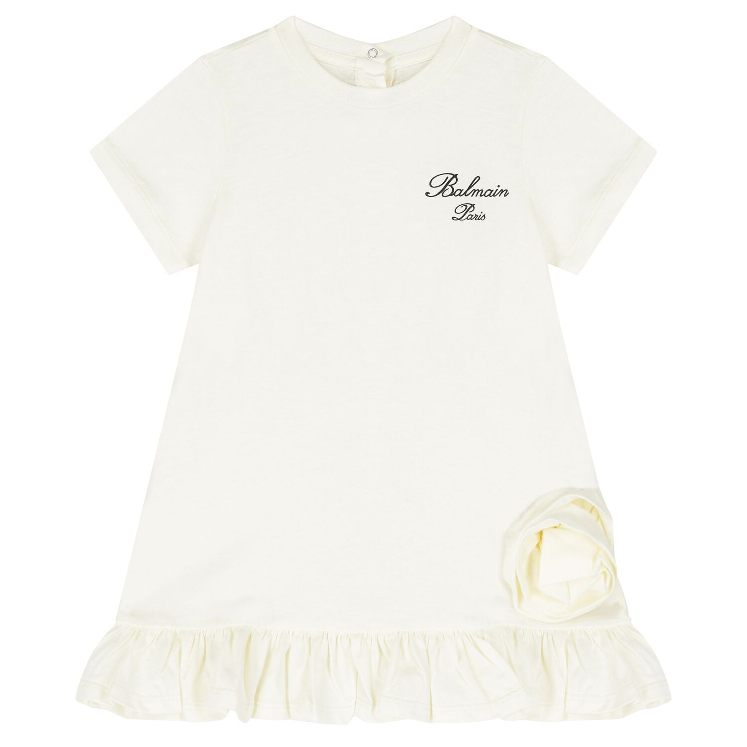 Younger Girls Ivory Logo Dress Set, 1, hi-res
