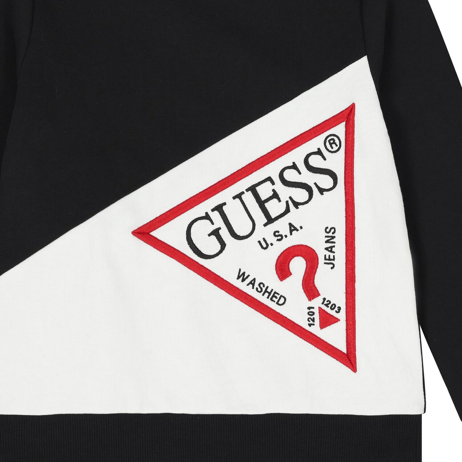 سويت شيرت أولاد بالشعار باللون الأسود, 2, hi-res image number null