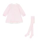 Baby Girls Pink Heart Dress Set, 1, hi-res