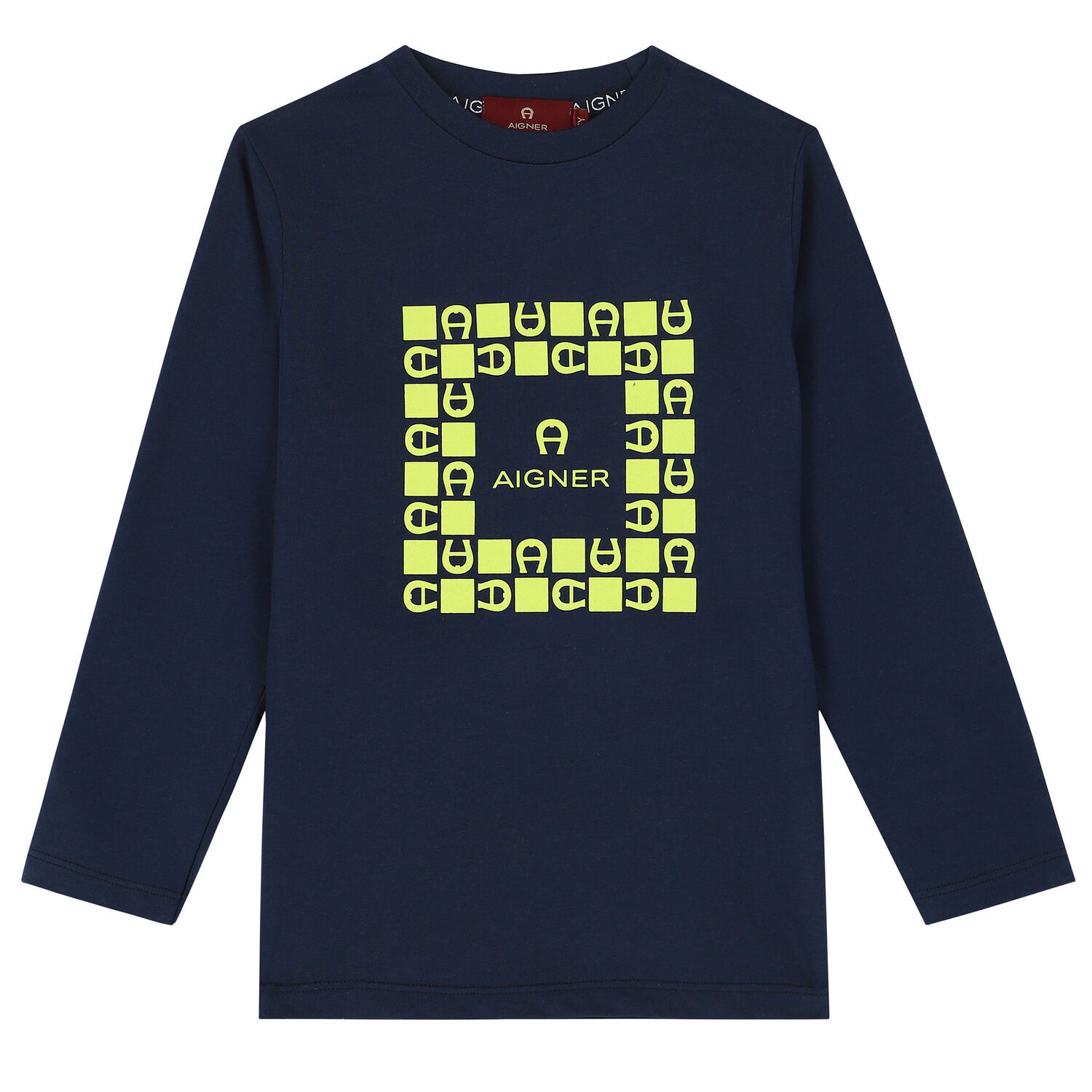 Boys Navy & Green Logo T-shirt, 2, hi-res image number null