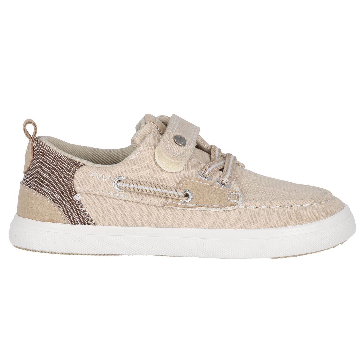 Boys Beige Boat Shoes, 1, hi-res