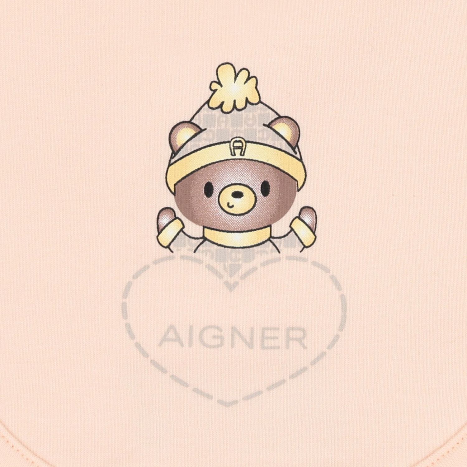 مريلة بشعار دب تيدي باللون برتقالي, 3, hi-res