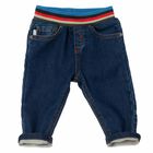 Younger Boys Blue Denim Jeans, 1, hi-res
