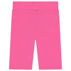 Girls Pink Teddy Bear Logo Shorts Set, 1, hi-res