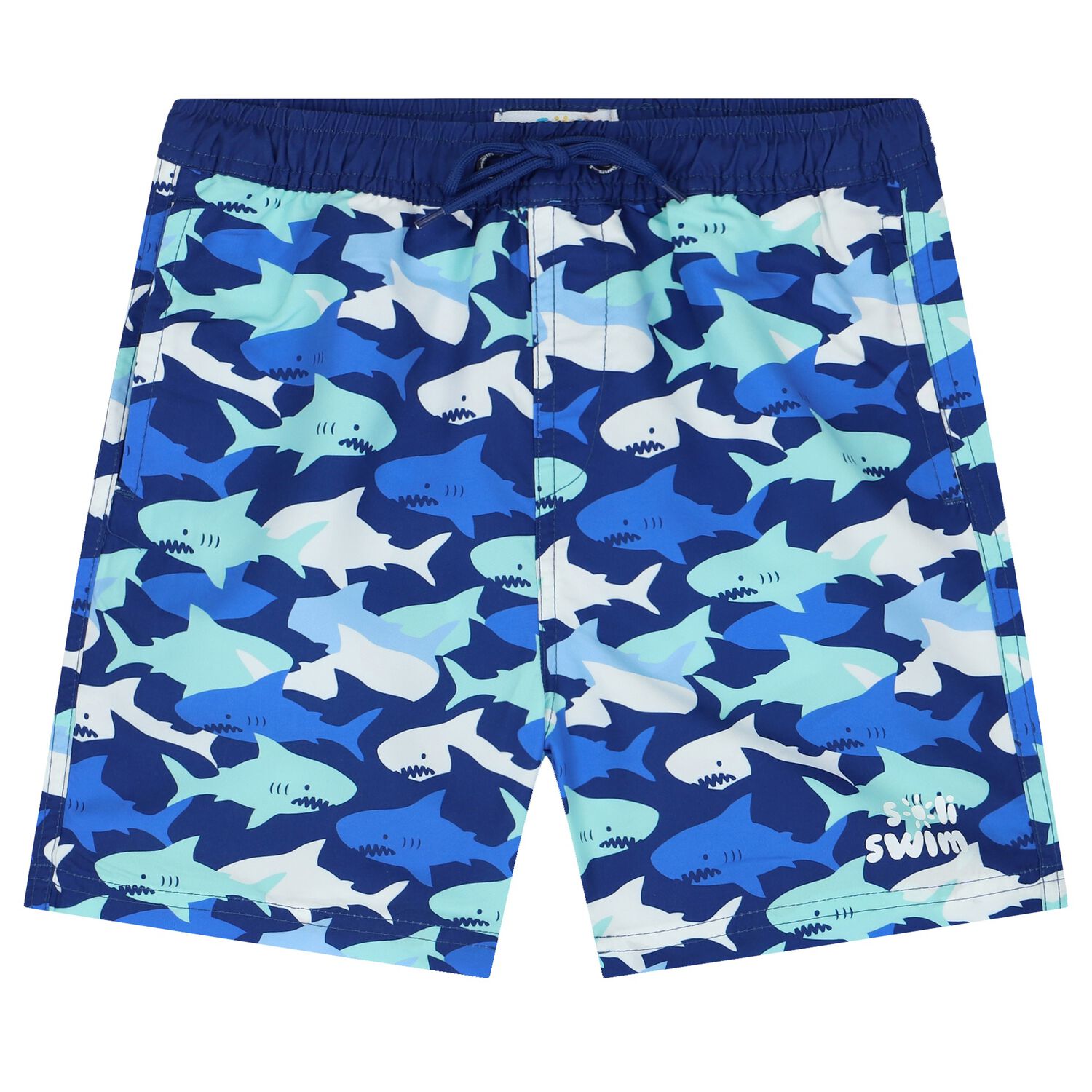 Boys Blue Swim Shorts, 1, hi-res image number null