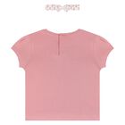 Younger Girls Pink & White T-Shirt & Headband Set, 2, hi-res