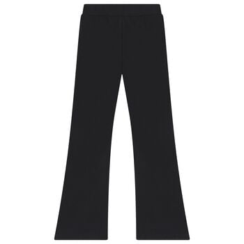 Girls Black Flared Leggings