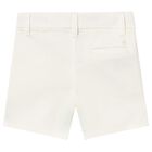 Younger Boys Ivory Shorts, 3, hi-res