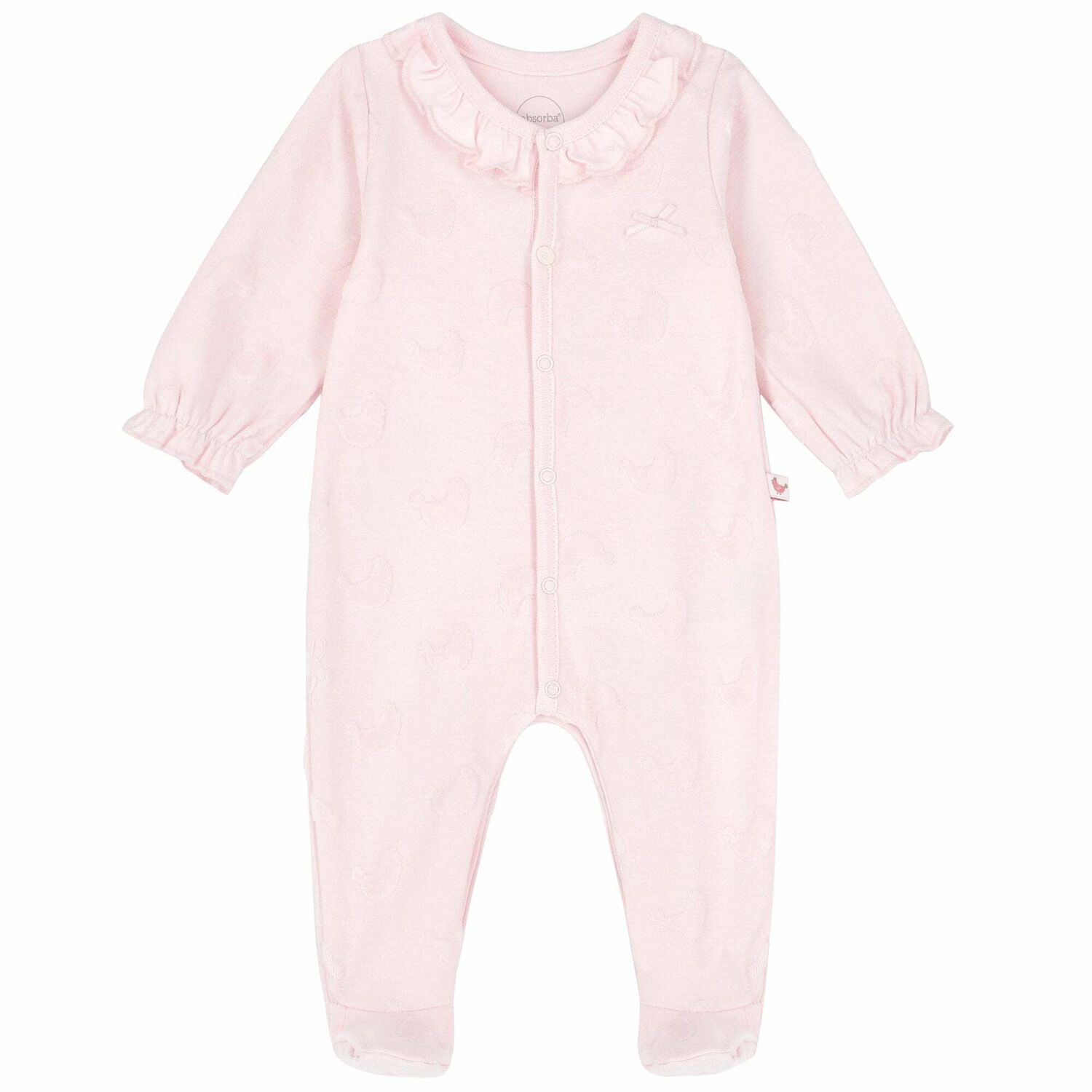 Baby Girls Pink Babygrow, 1, hi-res