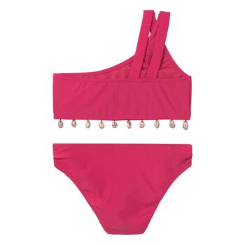 Girls Pink Seashell Bikini