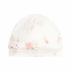 Baby Girls White Printed Hat, 1, hi-res