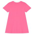 Girls Pink Logo Dress, 2, hi-res