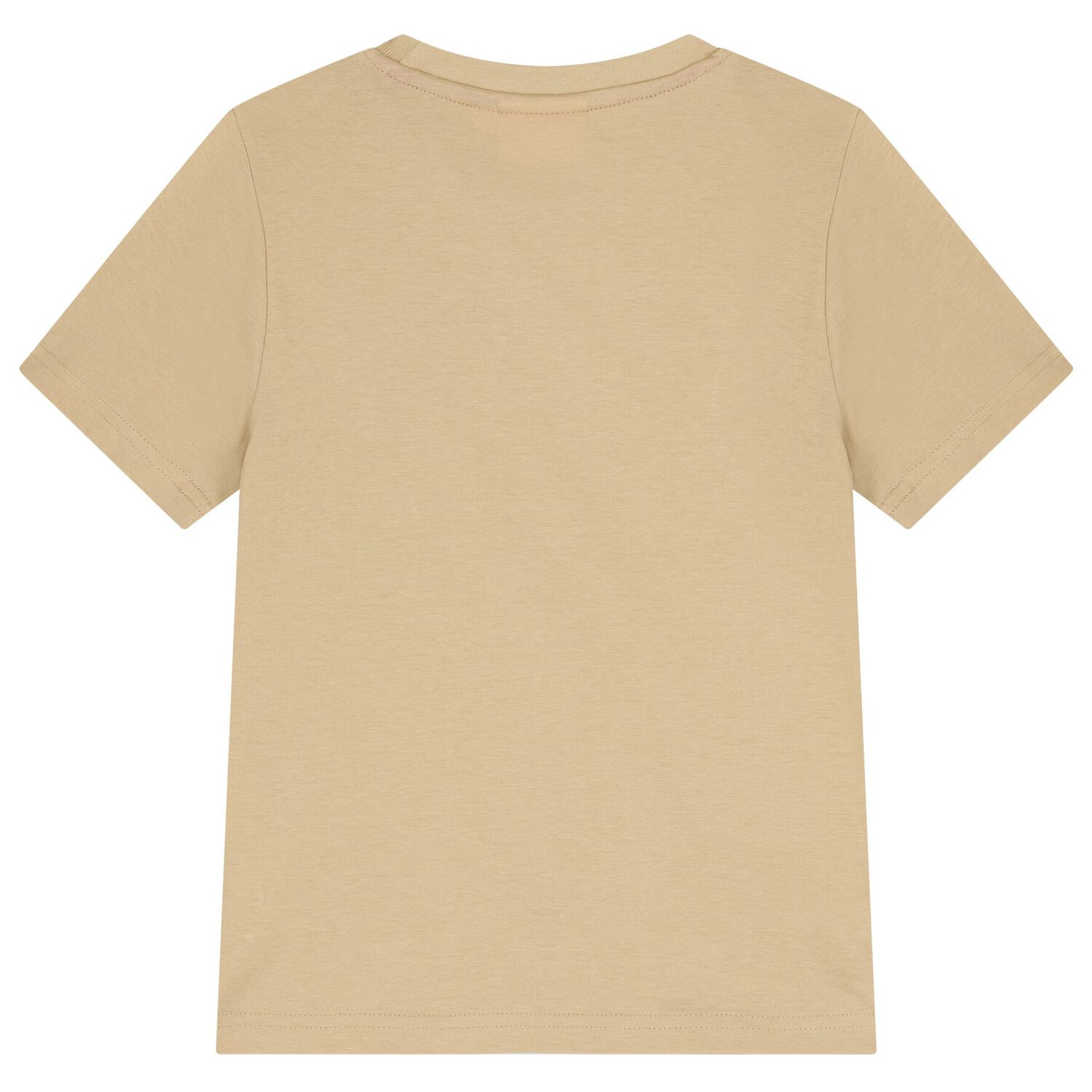 Boys Beige Logo T-Shirt, 2, hi-res image number null