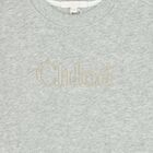 Girls Grey Logo Dress, 1, hi-res