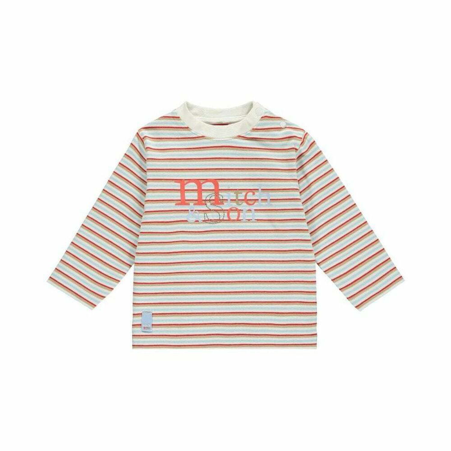 Boys Striped Long Sleeved Top, 1, hi-res
