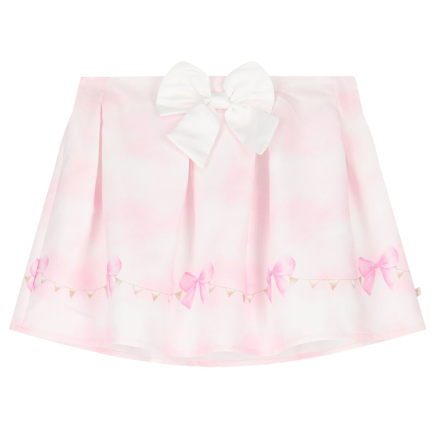 Girls White & Pink Balloon Skirt Set, 1, hi-res image number null