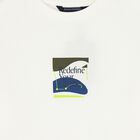 توب أولاد بأكمام باللون العاجي, 1, hi-res