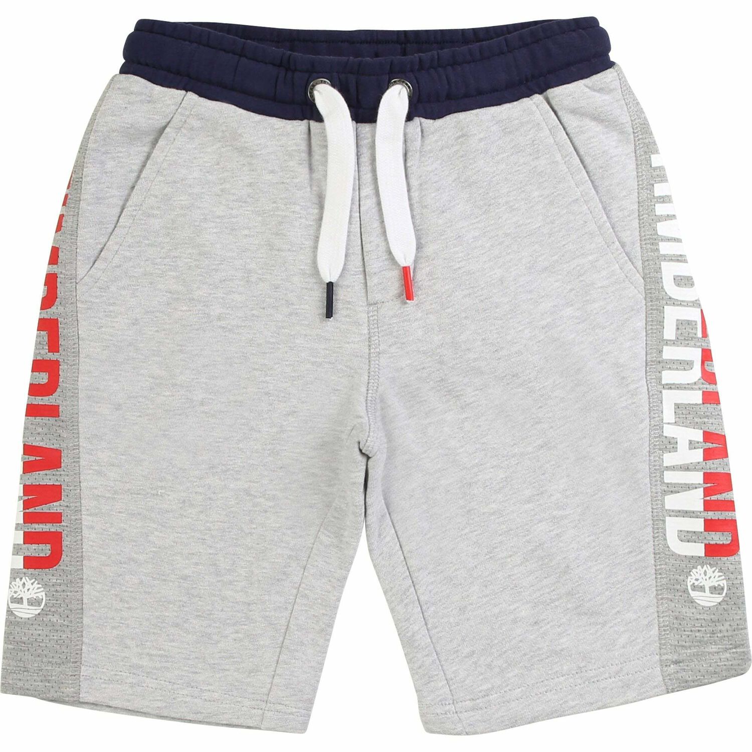 Boys Grey Logo Shorts, 1, hi-res