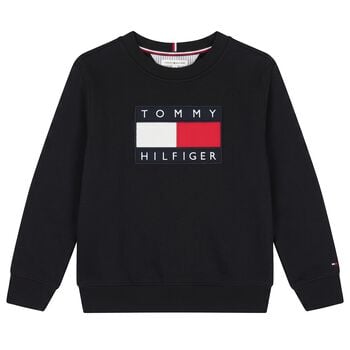 Boys Black Logo Sweatshirt