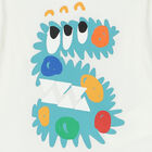 توب أولاد بأكمام باللون العاجى, 1, hi-res