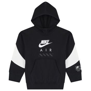 Black & White Logo Hooded Top