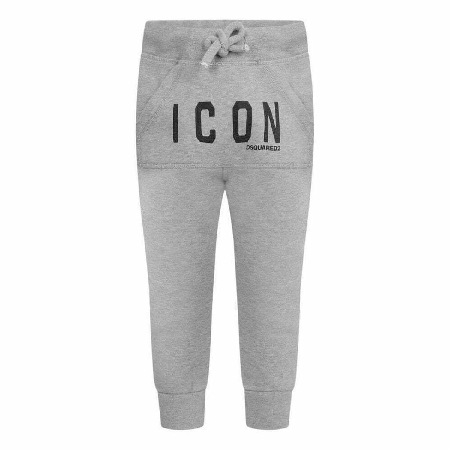 Boys Grey Icon Joggers, 1, hi-res image number null