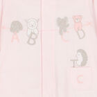 Pink Embroidered Babygrow, 2, hi-res