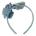 طوق شعر بنات بالزهور باللون الأزرق, 4, hi-res