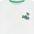 Boys White Palm Tree T-Shirt, 1, hi-res