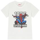 Boys White & Blue Spiderman Shorts Set, 1, hi-res