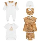 طقم هدايا خريطة جغرافية باللونين الأبيض والبيج للفتيات , 2, hi-res