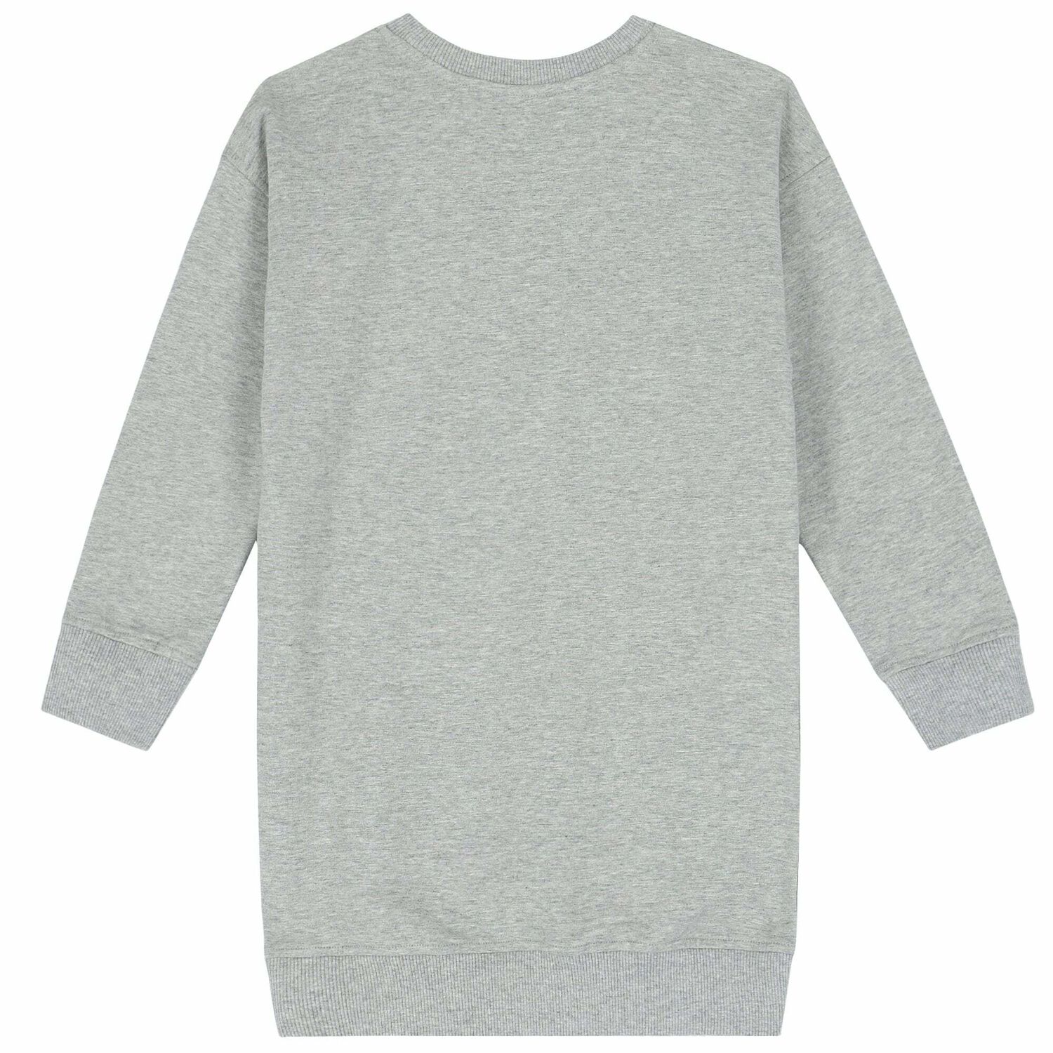 Girls Grey Teddy Logo Dress, 3, hi-res image number null