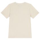 Boys Beige Logo T-Shirt, 1, hi-res