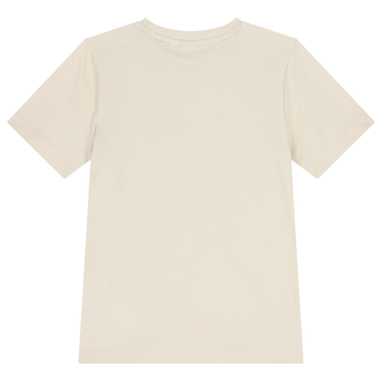 Boys Beige Logo T-Shirt, 1, hi-res