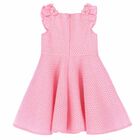 Girls Pink Embellished Dress, 1, hi-res