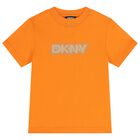 Boys Orange Logo T-Shirt, 1, hi-res
