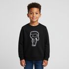 Boys Black Ikonik Logo Sweatshirt, 1, hi-res