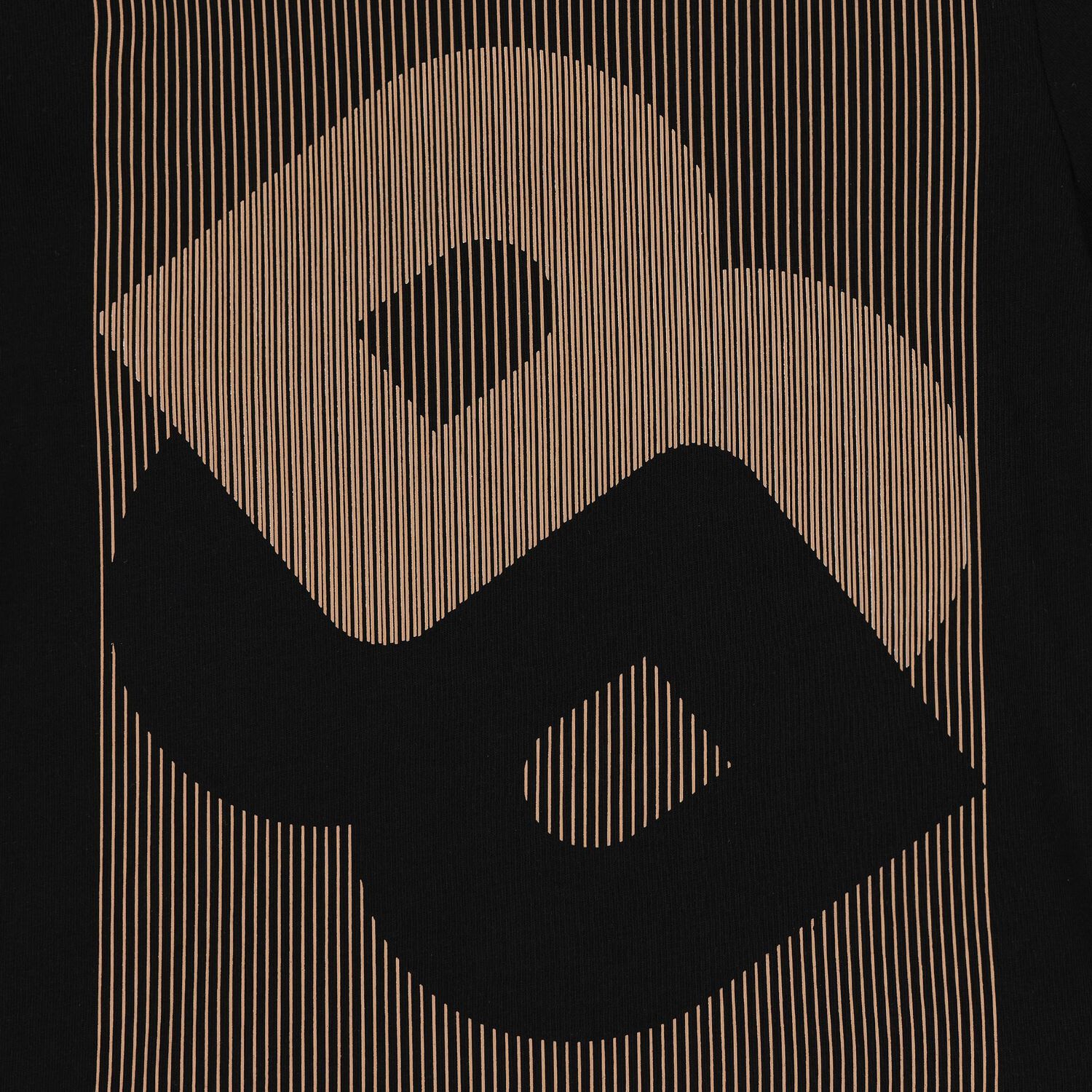 تيشيرت للأولاد بالشعار باللونين الأسود والبيج, 1, hi-res image number null