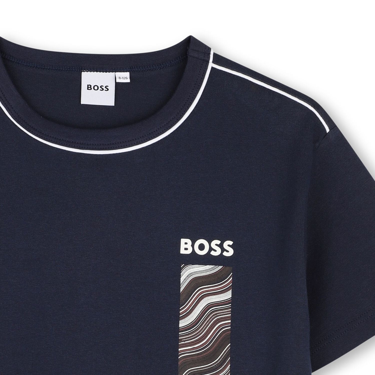 Boys Navy Blue Logo T-Shirt, 2, hi-res