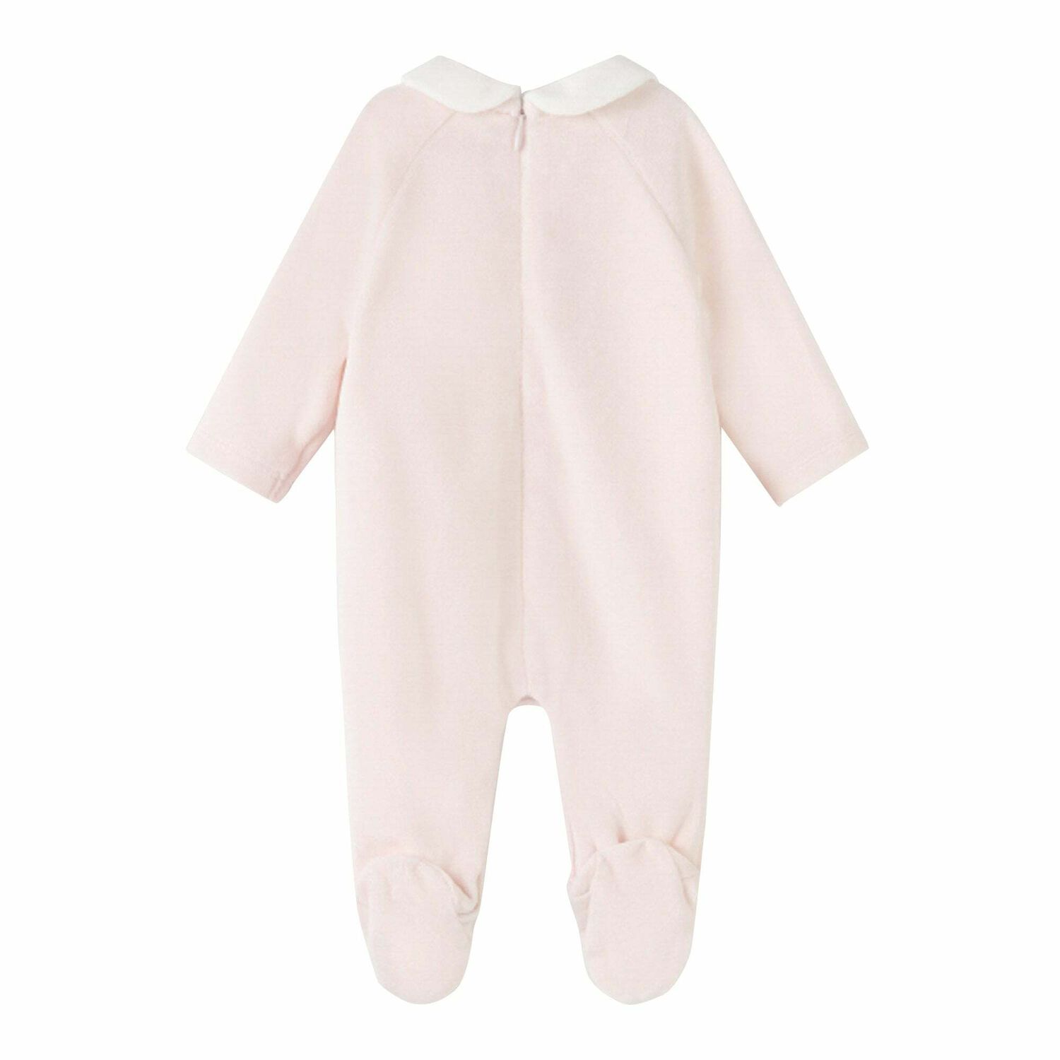 Baby Girls Pink Heart Babygrow, 1, hi-res image number null