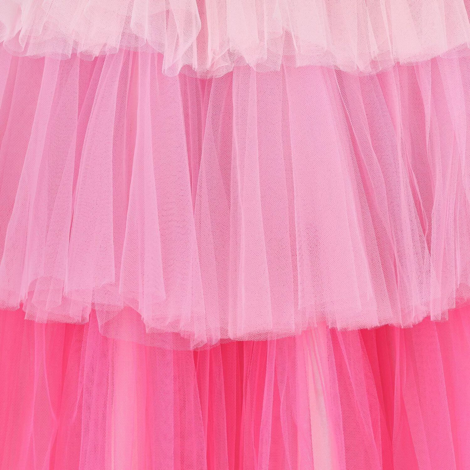 Girls Pink Embellished Ruffle Tulle Dress, 1, hi-res